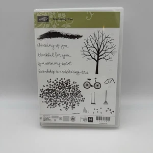 Stampin Up Sheltering Tree Stempelset Freundschaft Fahrrad Schaukelrechen Ganzjahres - Bild 1 von 7