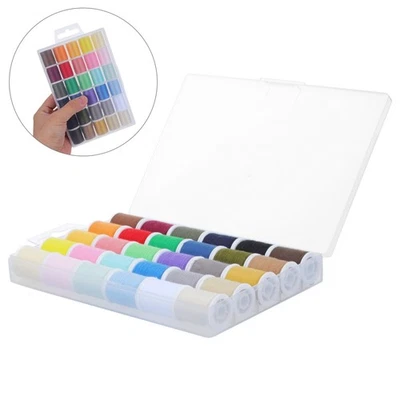  30 Rollen Nähzubehör: Polyester-Stickgarnspulen mit Aufbewahrungsbox – Farbiges - Bild 1 von 4