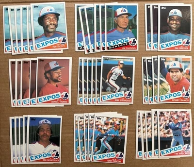 1986 TOPPS BASEBALL EXPOS КОЛЛЕКЦИОННЫЙ ЛОТ ТОВАРОВ ЗВЕЗДА RC ЛОТ ИЗ 118 ВИНТАЖНЫХ NMMT - Изображение 1 из 3