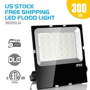 300W LED Flood Light Equiv 1500W Outdoor Building Security Flood Light 5000K HPS - Picture 1 of 12