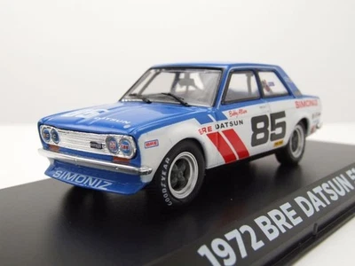 Datsun 510 Bre #85 1972 Blu Bianco Rosso Bobby Allison Modello 1:43 Greenlight - Immagine 1 di 4