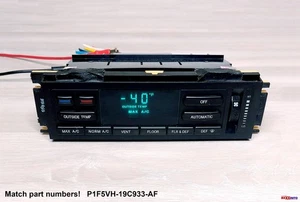 1995 95 LINCOLN TOWN CAR TEMPERATURE CLIMATE CONTROL A/C HEATER P1F5VH-19C933-AF - Picture 1 of 12