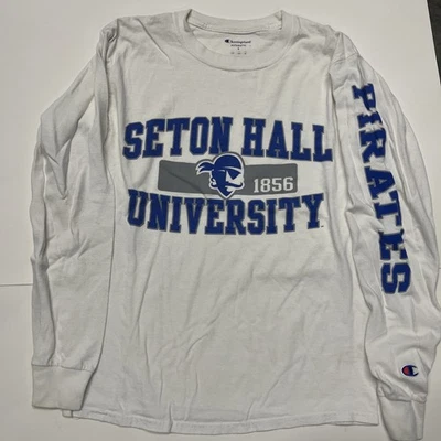 Champion Authentic Small Seton Hall University Pirates White Long Sleeve Shirt - Image 1 of 4