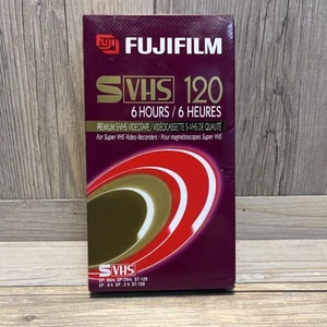 Fuji FujiFilm Super VHS Pro ST-120 videocassetta vuota S-VHS UNA NUOVA SIGILLATA - Foto 1 di 2