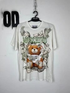 Camiseta Moschino Couture Money Bear Talla S De Gran Tamaño - Imagen 1 de 14