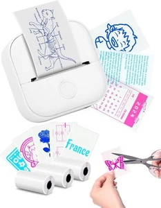 Memoking T02 Mini Printer - Print Pods Sticker Printer Portable Thermal Printer - Picture 1 of 14