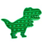 Dinosaur T-Rex Fidget Toy Push Pop Sensory Bubble Stress Relief Silicone Green