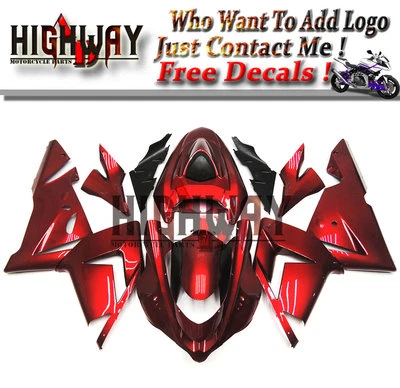 Nuevo kit de carenado cubierta de carrocería ABS para Kawasaki Ninja ZX-10R 2004 2005 rojo Foto 1 de 4
