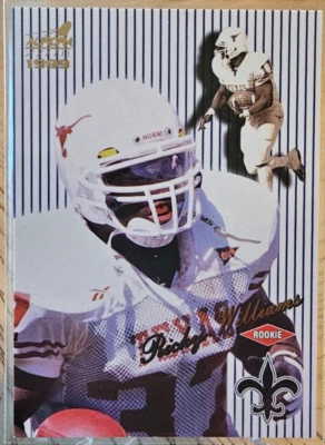 1999 Pacific Aurora Ricky Williams #94 Pinstripe Rookie RC New Orleans Saints - Image 1 of 2