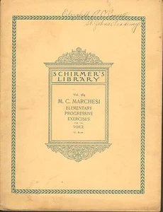 Biblioteca Schirmer Vol.384 - Marquesa - Ejercicios progresivos elementales - 1881 - Imagen 1 de 1