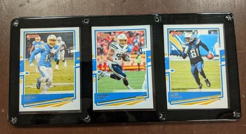 LOS ANGELES CHARGERS 3 CARD PLAQUE KEENAN ALLEN AUSTIN EKELER MIKE WILLIAMS Cover