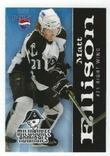 Matt Ellison 2007-08 Milwaukee Admirals (AHL) 