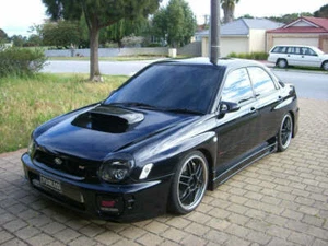 ULTREX BIG BONNET SCOOP FOR SUBARU WRX STI MY01-02 + FORESTER MY03-08 FIBREGLASS - Picture 1 of 5