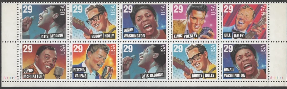 US Scott #2730a "Rock & Roll, Rhythm & Blues" Plate block of 10, MNH - Image 1 of 1