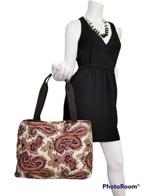 RARO BOLSO DE HOMBRO SHOPPER KATE SPADE NEW YORK PAISLEY FLORAL LONA  Foto 1 de 4