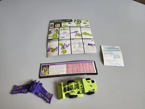 Raspador de colección Transformers Constructicons con parte posterior de tarjeta 1984 Takara - Imagen 1 de 12