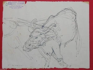 BIANCHI Virginio (1899-1970) Drawing Disegno Bozzetto a China ORIGINALE Doppio 1 - Picture 1 of 1