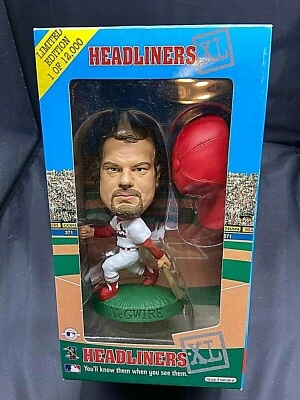 Figura de tarjetas de St. Louis 1998 Headliners XL Mark McGwire con certificado de autenticidad Foto 1 de 2