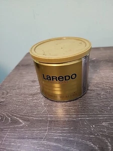 GEBRAUCHT!! LEER!! VINTAGE!! LAREDO 3 OZ TABAKDOSE MIT DECKEL. A54 - Bild 1 von 6