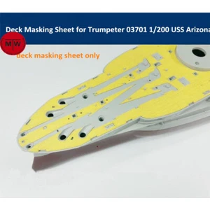 Deck Masking Sheet for Trumpeter 03701 07015 1/200 Scale USS Arizona Ship Model - Picture 1 of 2