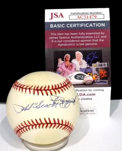 PHIL "SCOOTER" RIZZUTO HOF Signed Auto OAL Baseball Yankees SWEET SPOT JSA 💎COA - Picture 1 of 8