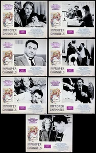 Lote de tarjetas de vestíbulo originales Improper Channels 1981 comedia película Mariette Hartley - Imagen 1 de 15