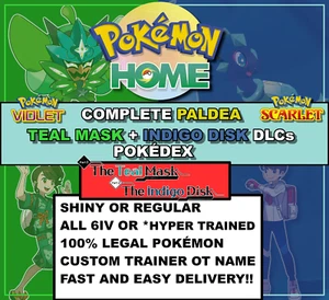 Completo S/V Pokedex Paldea + Disco Indaco + Maschera Teal DLC Pokemon Scarlatto/Viola - Foto 1 di 9