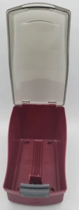 Fellowes Softworks 3.5" Floppy Disk Holder Diskette Tray Storage 90651 Burgandy - Afbeelding 1 van 5