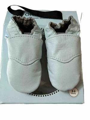 Jack & Lily Light Baby Blue Trainer Leather Baby Crib shoes Size 0-6 months NIB - Image 1 of 4