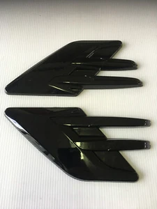 CAR TWO SIDE FENDER AIR FLOW SCOOP DECORATION VENT COVER X 2 PIECES - Picture 1 of 5