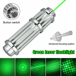 8000 meter 532nm Green Pointer Pen Visible Beam Light Zoom Focus Lazer - Picture 1 of 13