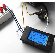 Durable AC 80-260V LCD Digital 20A Volt Watt Power Meter Ammeter Voltmeter