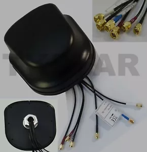 LTE 4G 5G + WIFI WLAN MIMO GSM GPS FM Radio Dach Antenne Boot LKW 6 x SMA - Bild 1 von 5