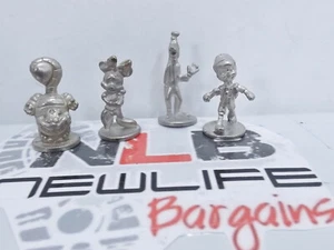 4 Zinn Disney Silber Metall Figuren Statuen  - Bild 1 von 12