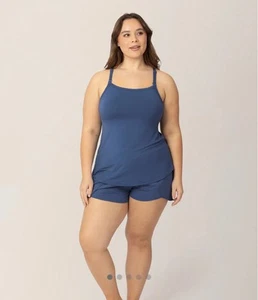 Kindred Bravely Slate Blue Nursing Breastfeeding Tank Top Size Medium (S1S) - Picture 1 of 6