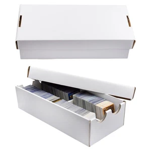 2-Row Baseball/Trading Card Storage Boxes, 2pk; Deluxe Toploader CCG Storage - Picture 1 of 9