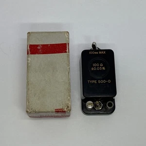 Vintage General Radio 500-D 100ma max abs 100 Ω USA Ham Radio Equipment W/box - Picture 1 of 9