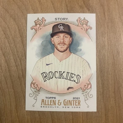 2021 Topps Allen & Ginter Base #128 Trevor Story - Colorado Rockies - Image 1 of 2