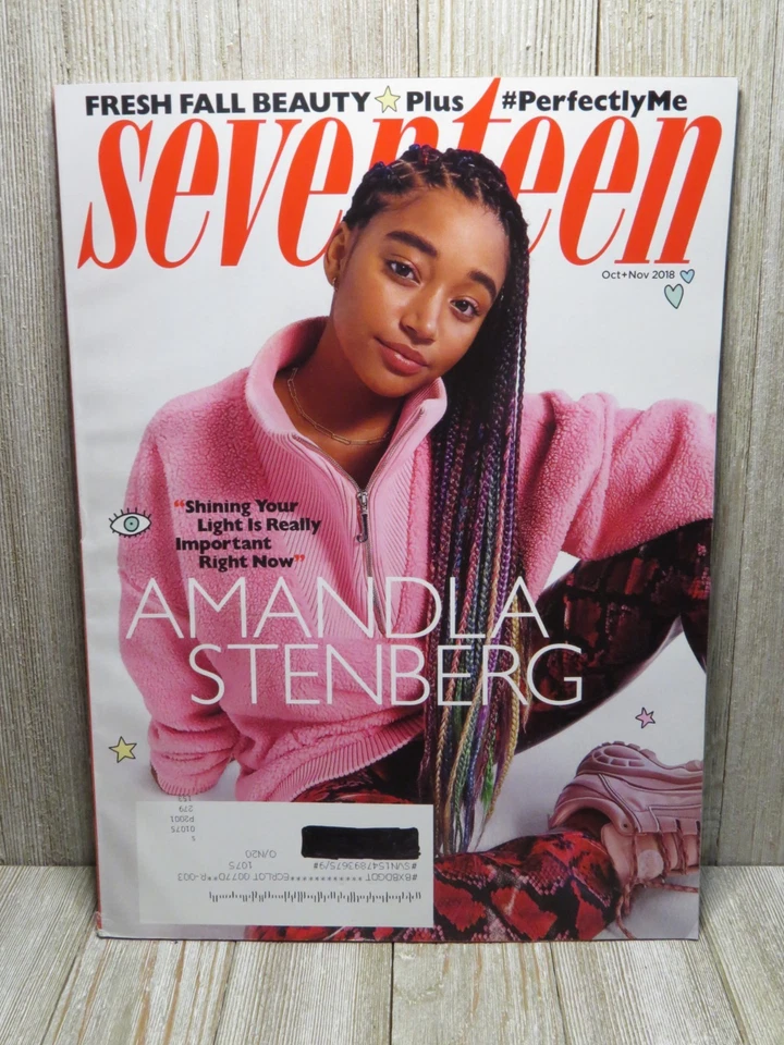 2018 SEVENTEEN Magazine Oct-Nov Amanda Stenberg Cover & Article Fall Beauty Foto 1 de 3