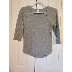 Arizona xl girls 3/4 sleeve grey shirt - Picture 1 of 8