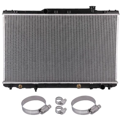 Radiador de alumínio Toyota Camry 1992-1996 com kit universal de braçadeiras de mangueira de óleo - Imagem 1 de 4