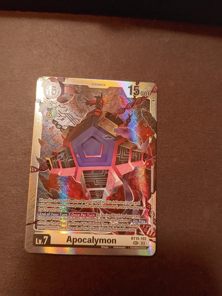 Digimon Card Game Apocalymon BT15-102 SEC Exceed Apocalypse - Image 1 of 1