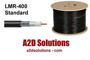 Times Microwave LMR-400 STANDARD RF Cable - 500 ft Reel - black - Picture 1 of 2