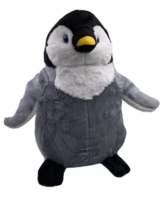 Penguin Large Mega Plush Stuffed Animal Fabric Animal 33cm Grey - Picture 1 of 4