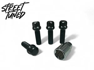 Street Tuned M14x1.5 Radius Locking Wheel Bolts 45mm – VW Audi OEM Alloy Fit - Picture 1 of 1