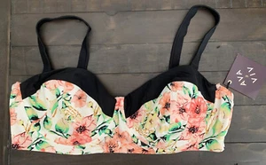 NEW Ava & Viv Bikini Bra Top  Underwired Floral 22W NWT (J27) - Picture 1 of 4