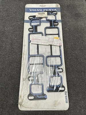 Genuine Volvo Penta New OEM 4.3L V6 Intake Manifold Gasket Set 3855807 - Image 1 of 3