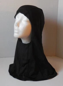 Nike Pro Sport UV Contoured HIJAB Black/Black Women M/L - Picture 1 of 6