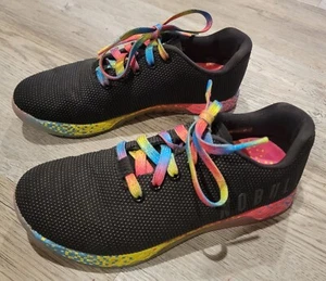 NO BULL Black Neon Glitch Trainer Shoes Unisex US Womens 13, Mens 6 NICE - Picture 1 of 6