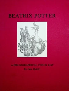 Beatrix Potter Bibliographical Check List Quinby 1999 Limited Edn Identify books - Picture 1 of 9